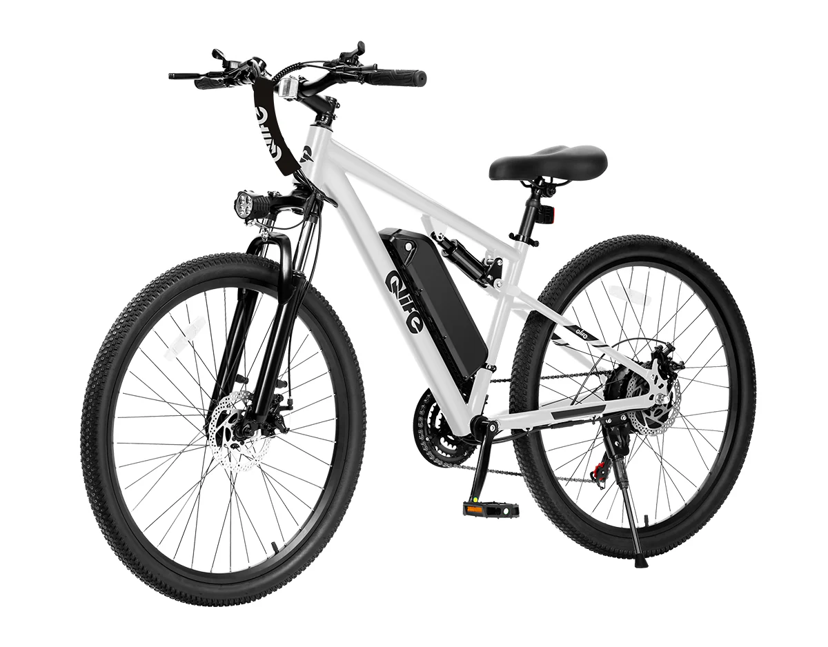Racer Ultra Step-Over Full-Suspension Mountain eBike for Adults - Image 12