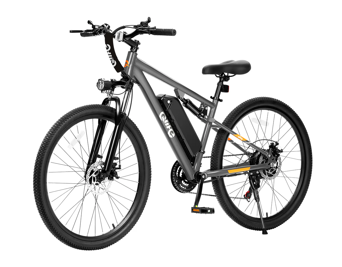 Racer Ultra Step-Over Full-Suspension Mountain eBike for Adults - Image 14