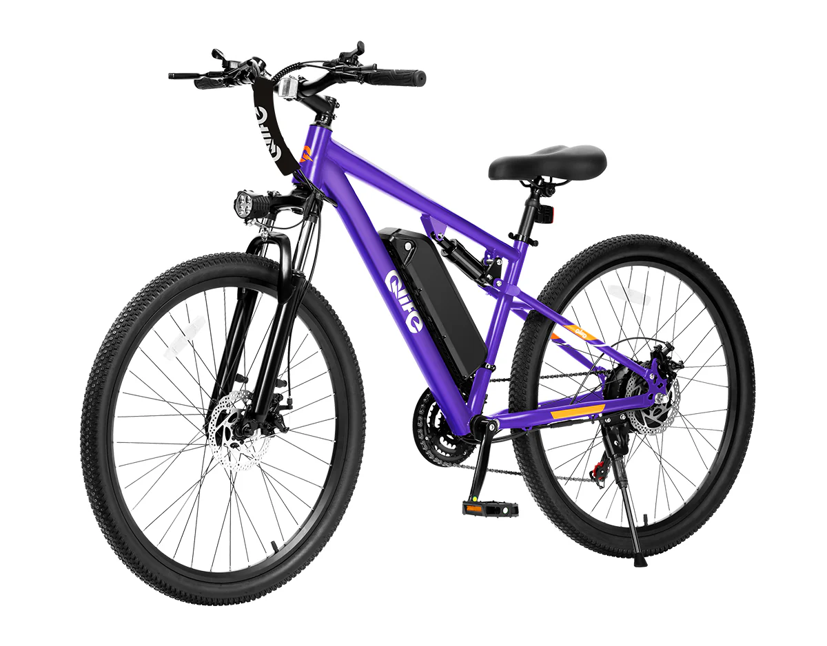 Racer Ultra Step-Over Full-Suspension Mountain eBike for Adults - Image 15