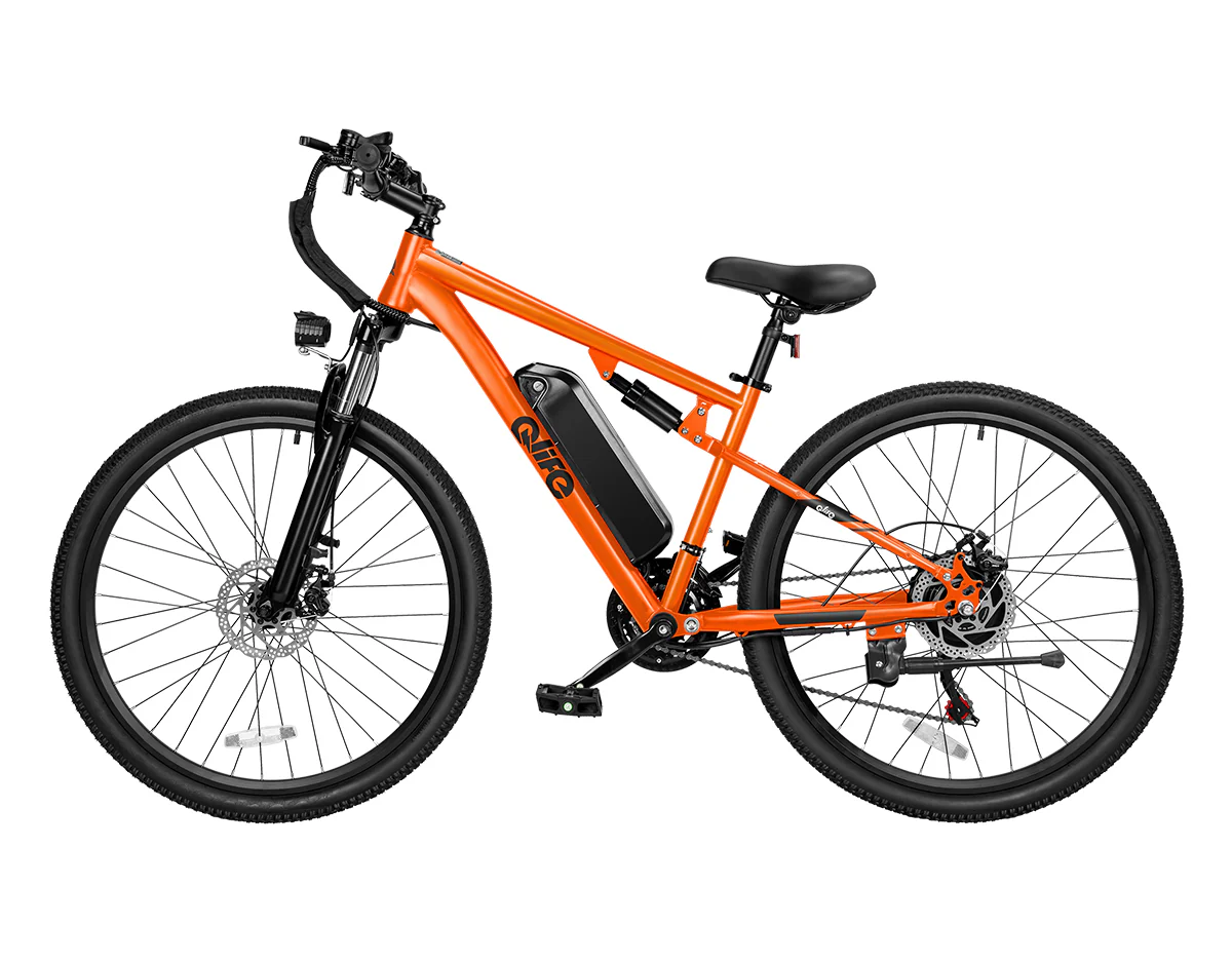 Racer Ultra Step-Over Full-Suspension Mountain eBike for Adults - Image 3