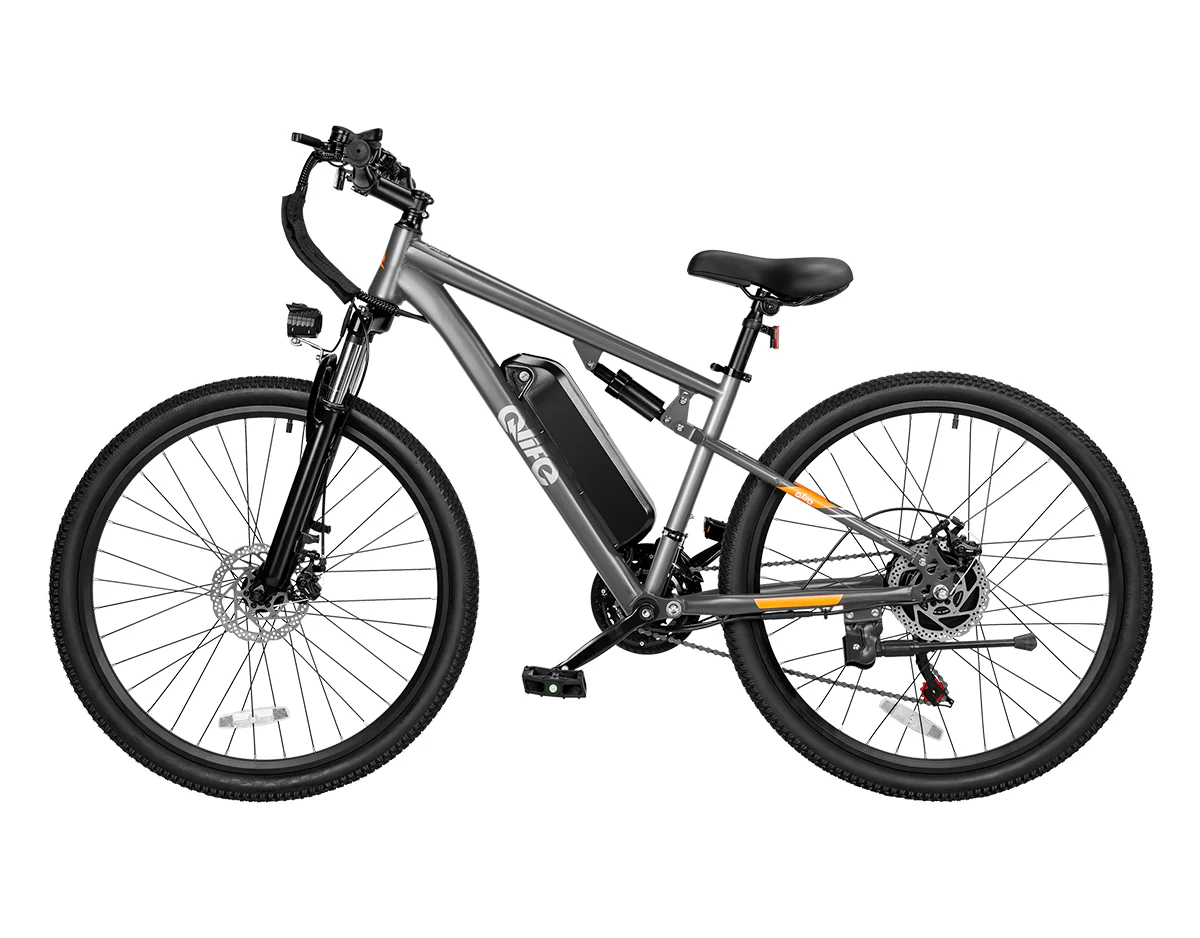 Racer Ultra Step-Over Full-Suspension Mountain eBike for Adults - Image 5