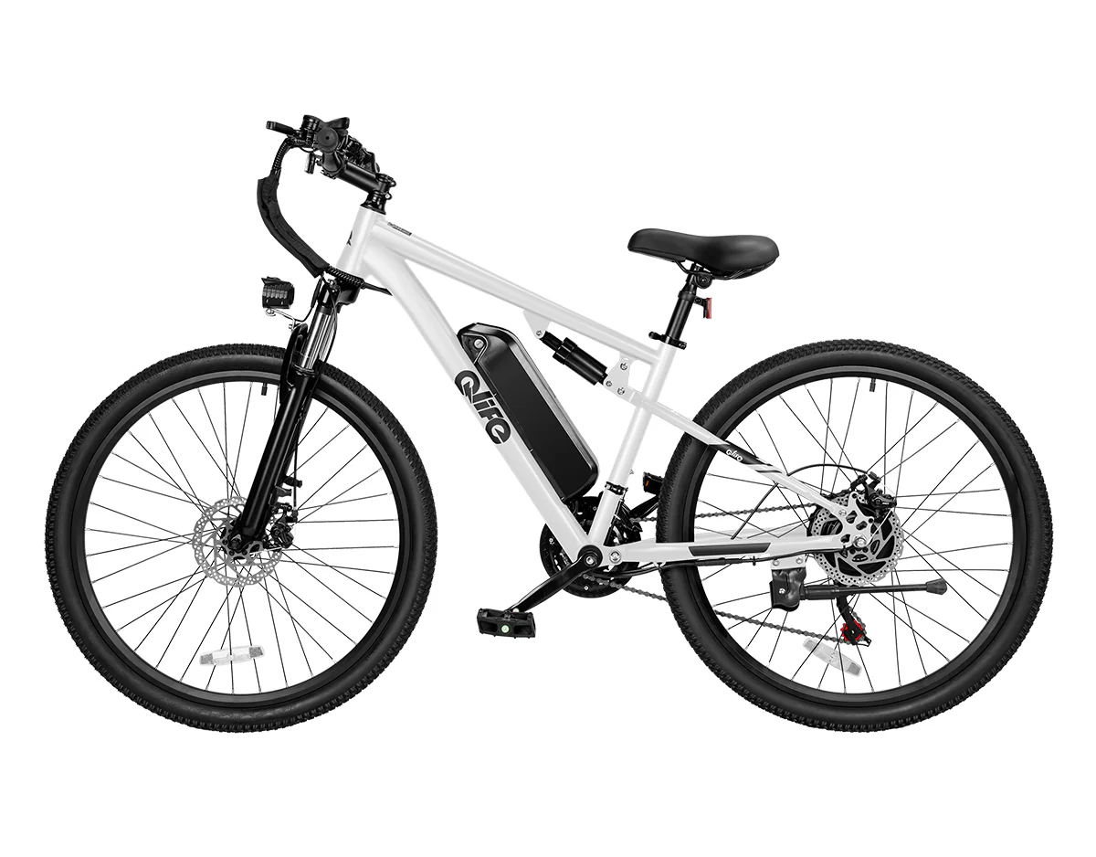 Racer Ultra Step-Over Full-Suspension Mountain eBike for Adults - Image 6
