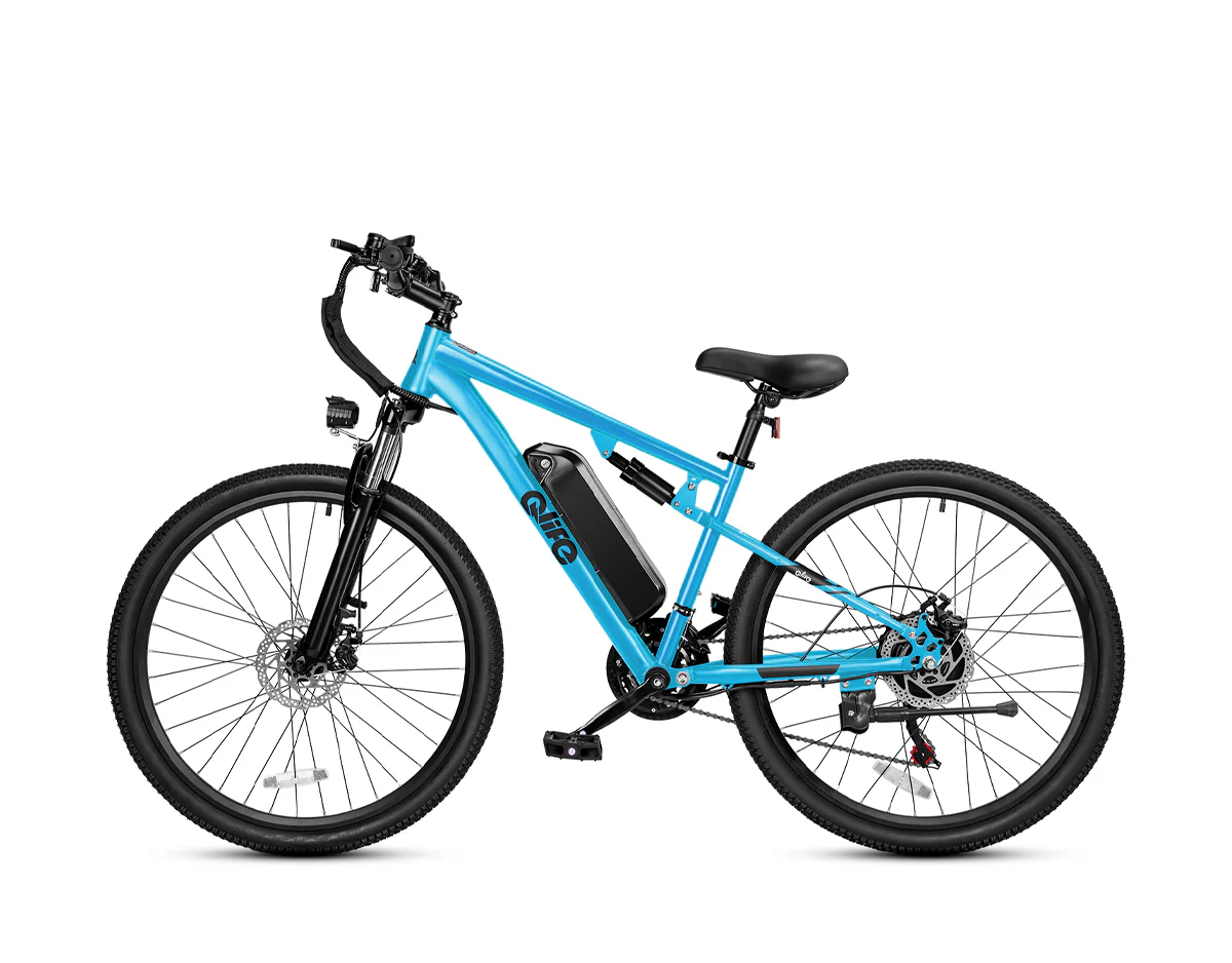 Racer Ultra Step-Over Full-Suspension Mountain eBike for Adults - Image 7