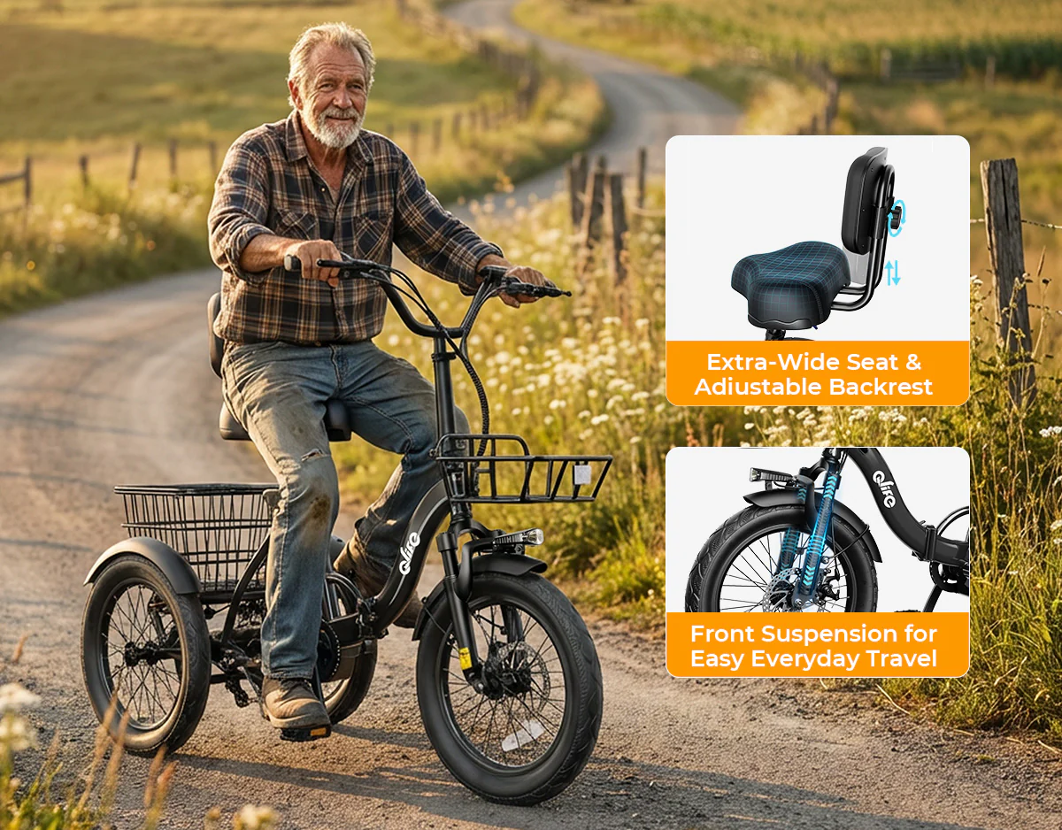 Triker 2.0 Folding 3 Wheels Electric Bike - Image 3