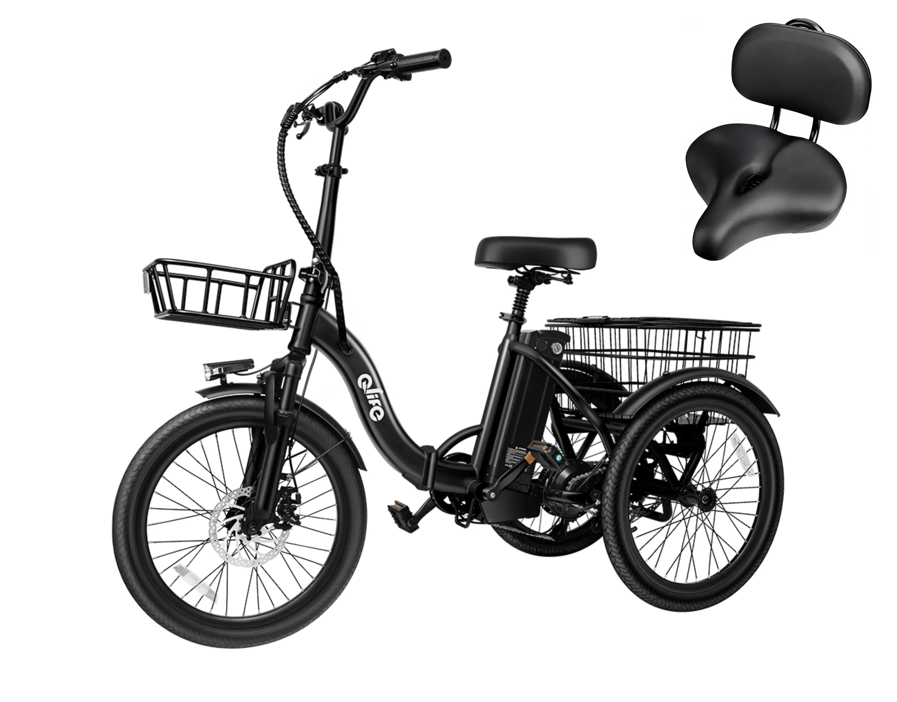 Triker Folding 3 Wheels Electric Bike - Image 19