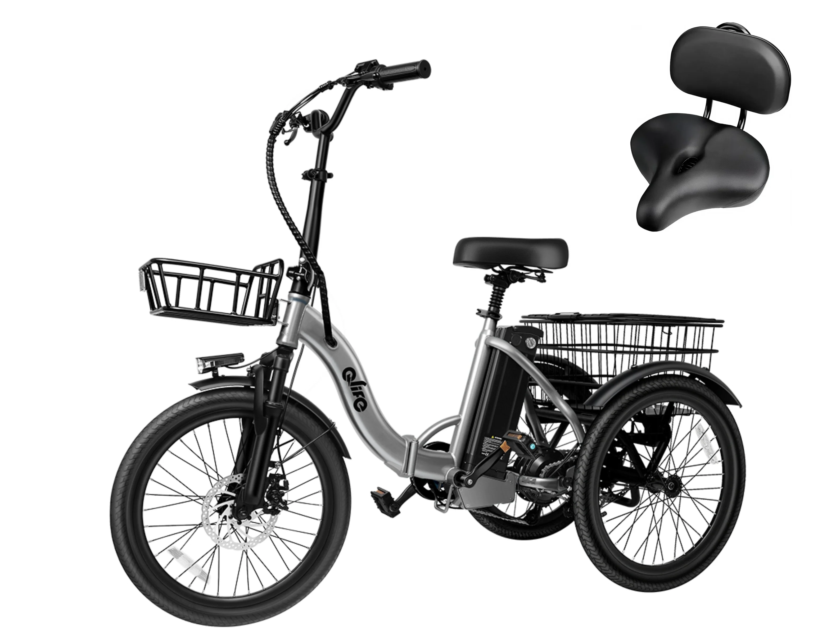 Triker Folding 3 Wheels Electric Bike - Image 21