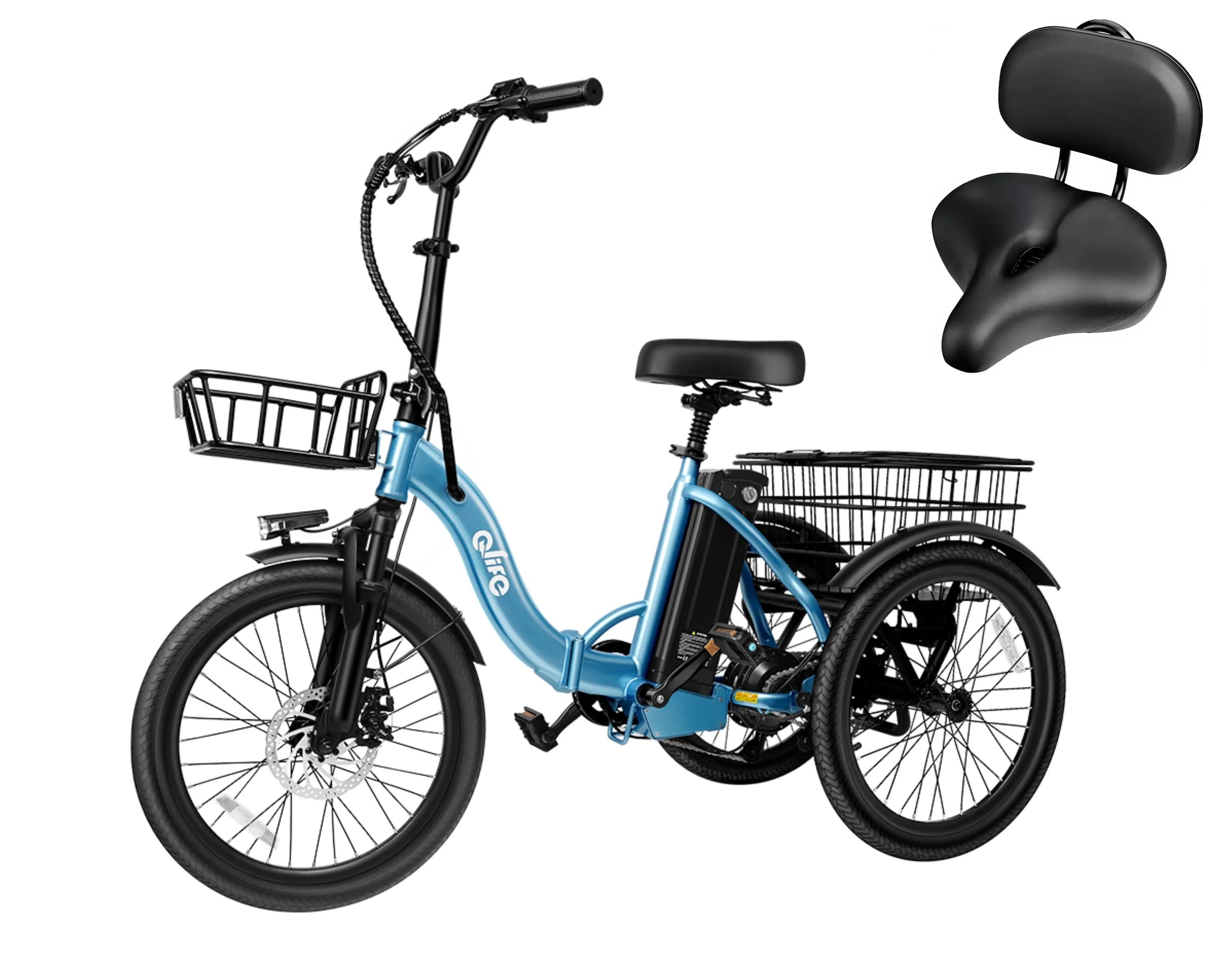 Triker Folding 3 Wheels Electric Bike - Image 22
