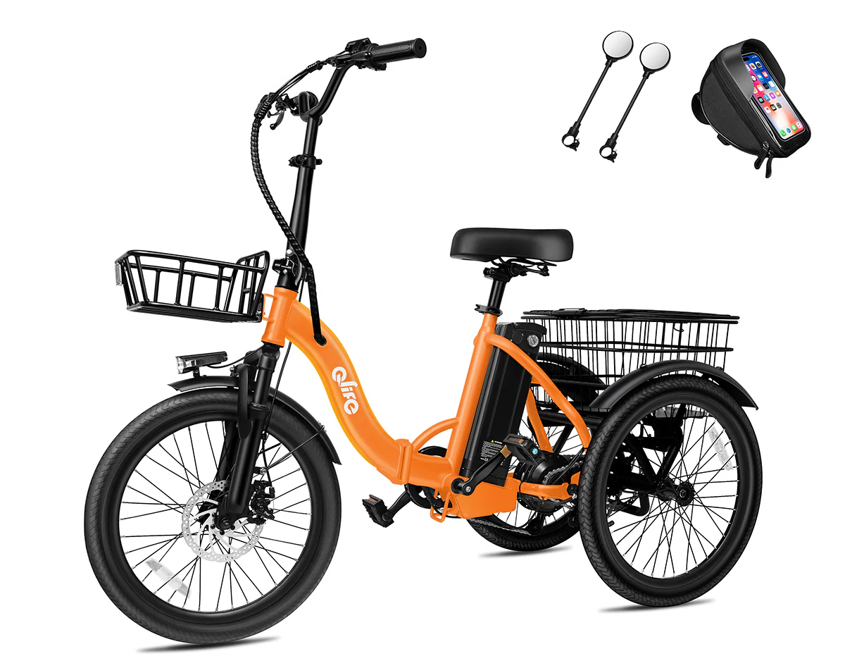 Triker Folding 3 Wheels Electric Bike - Image 27