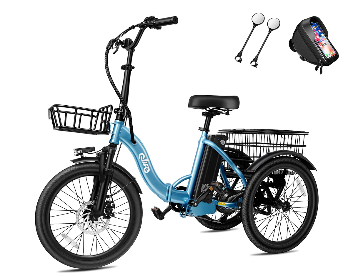 Triker Folding 3 Wheels Electric Bike - Image 30