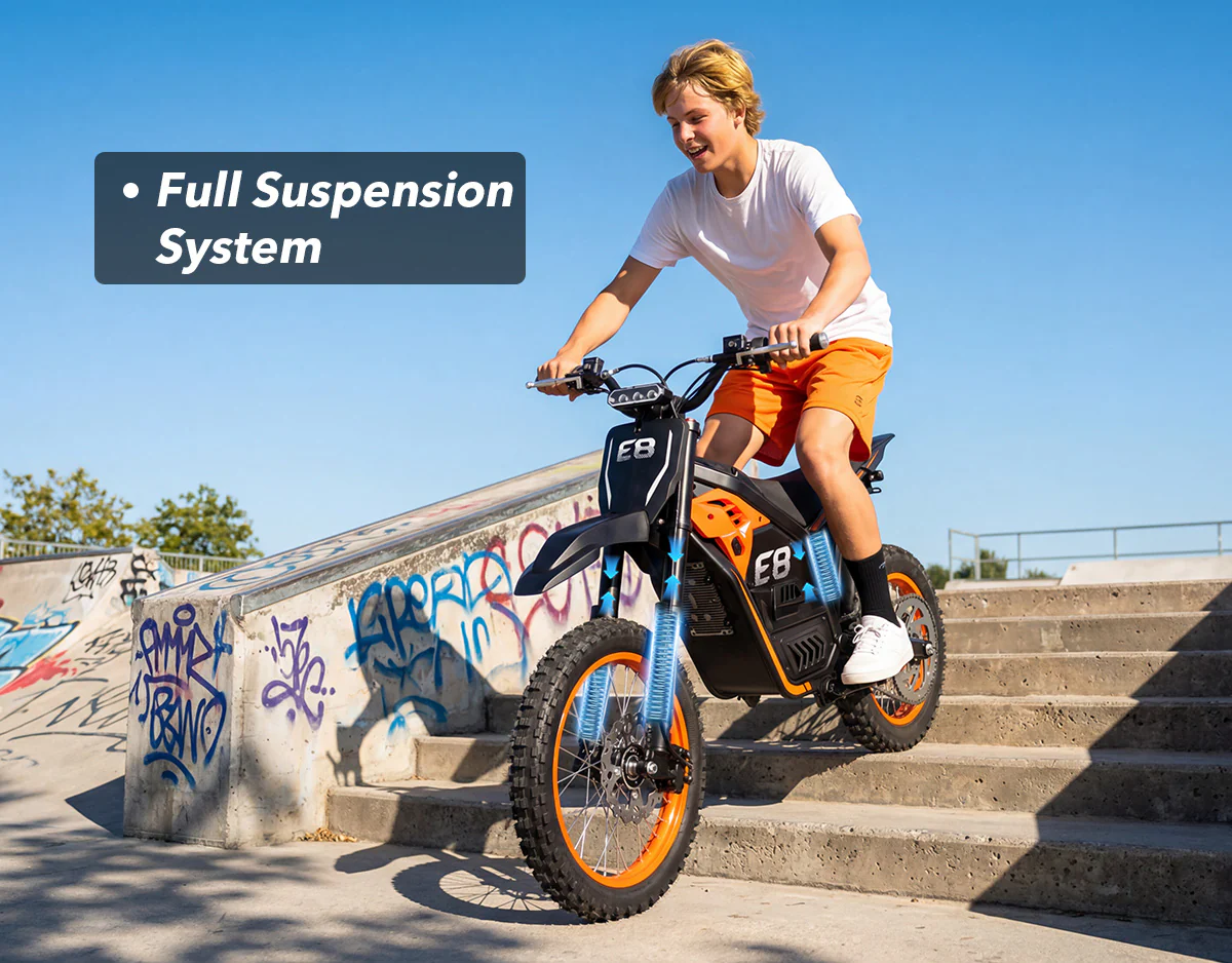 Vela E8 Dirt Electric Bike for Kids & Adults - Image 3